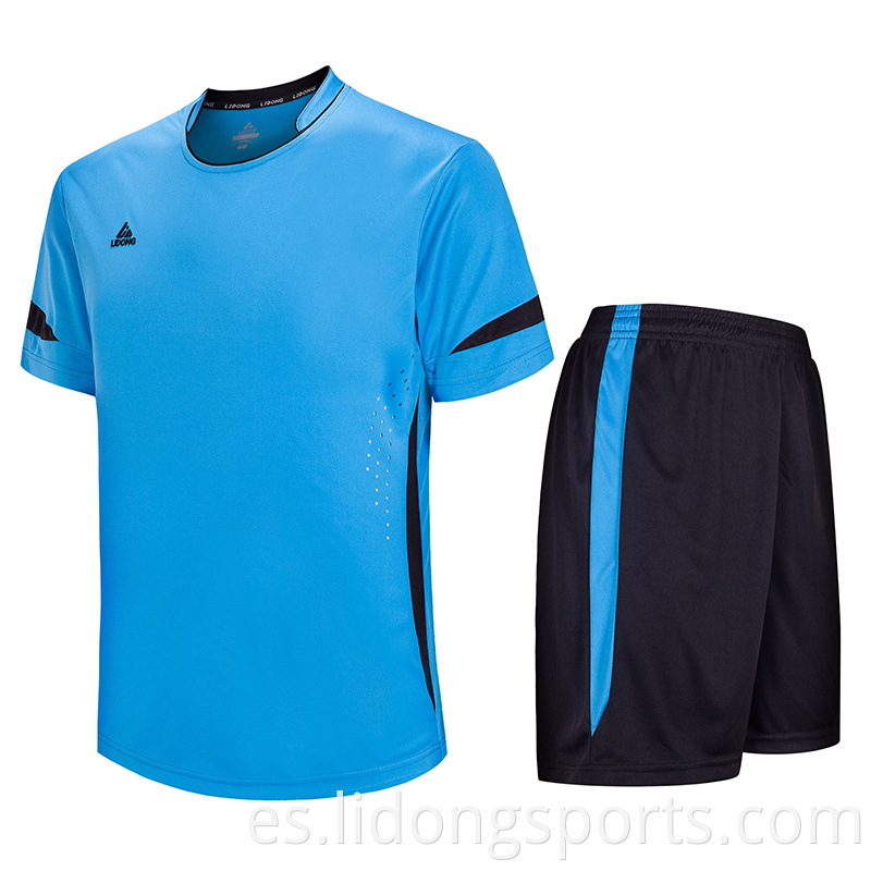 Camisa de fútbol de encargo barata Jersey de fútbol en blanco hecho en China